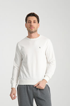 Erkek Uzun Kol Bisiklet Yaka Sweatshirt 3206