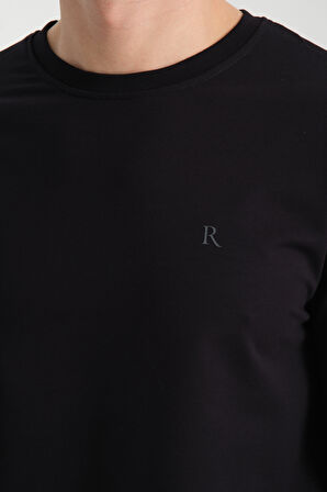 Erkek Uzun Kol Bisiklet Yaka Sweatshirt 3206