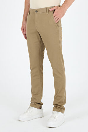 Erkek Slim Fit Chino Pantolon – %98 Pamuk %2 Elastan Rahat Şık Günlük Esnek Kumaş Pantolon 1012