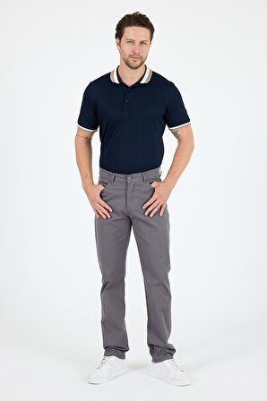 Erkek Regular Fit Gabardin %98 Pamuk %2 Elastan Rahat Günlük Klasik Düz Kesim Pantolon 1162