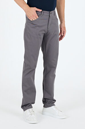 Erkek Regular Fit Gabardin %98 Pamuk %2 Elastan Rahat Günlük Klasik Düz Kesim Pantolon 1162