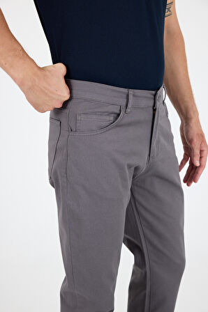 Erkek Regular Fit Gabardin %98 Pamuk %2 Elastan Rahat Günlük Klasik Düz Kesim Pantolon 1162