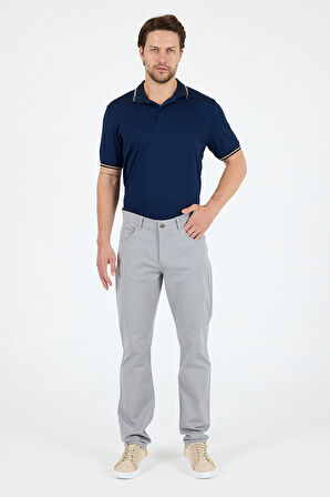 Erkek Regular Fit Gabardin %98 Pamuk %2 Elastan Rahat Günlük Klasik Düz Kesim Pantolon 1162