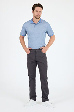 Erkek Regular Fit Gabardin %98 Pamuk %2 Elastan Rahat Günlük Klasik Düz Kesim Pantolon 1162