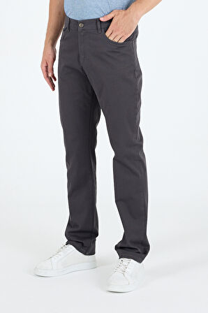 Erkek Regular Fit Gabardin %98 Pamuk %2 Elastan Rahat Günlük Klasik Düz Kesim Pantolon 1162