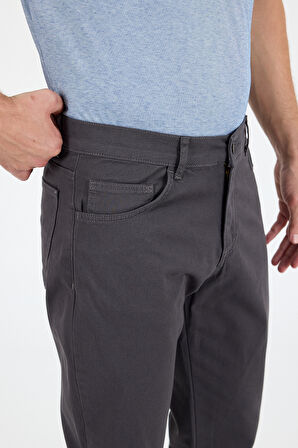 Erkek Regular Fit Gabardin %98 Pamuk %2 Elastan Rahat Günlük Klasik Düz Kesim Pantolon 1162