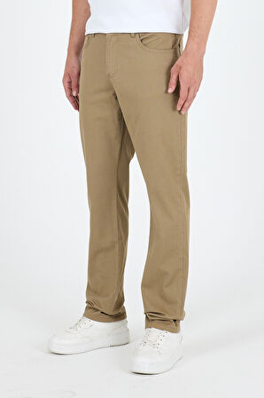 Erkek Regular Fit Gabardin %98 Pamuk %2 Elastan Rahat Günlük Klasik Düz Kesim Pantolon 1162