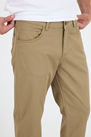 Erkek Regular Fit Gabardin %98 Pamuk %2 Elastan Rahat Günlük Klasik Düz Kesim Pantolon 1162