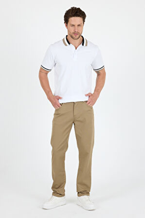 Erkek Regular Fit Gabardin %98 Pamuk %2 Elastan Rahat Günlük Klasik Düz Kesim Pantolon 1162