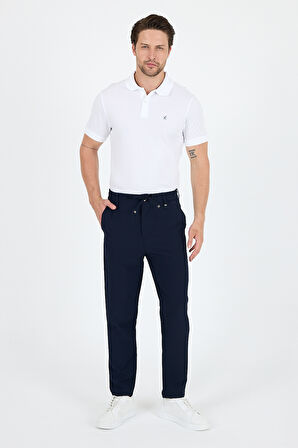 Sinyor Cepli Günlük Spor %95 Polyester%5 Elastan Rahat Kalıp Erkek Jogger Pantolon Eşofman Altı 3668