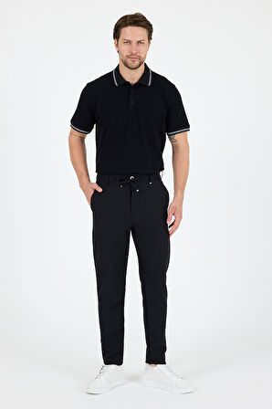 Sinyor Cepli Günlük Spor %95 Polyester%5 Elastan Rahat Kalıp Erkek Jogger Pantolon Eşofman Altı 3668