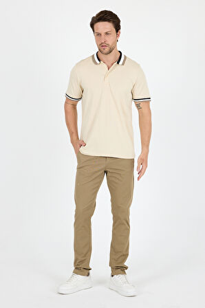 Erkek Amerikan Stil Polo Yaka T-Shirt  Rahat Kesim, Yazlık Spor Tişört 5030