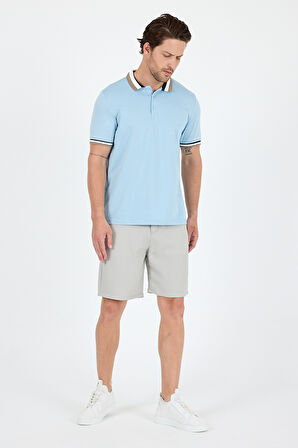 Erkek Amerikan Stil Polo Yaka T-Shirt  Rahat Kesim, Yazlık Spor Tişört 5030