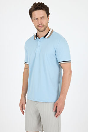 Erkek Amerikan Stil Polo Yaka T-Shirt  Rahat Kesim, Yazlık Spor Tişört 5030