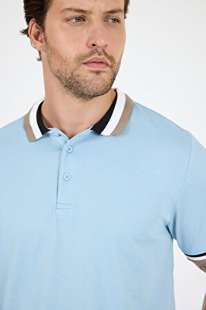 Erkek Amerikan Stil Polo Yaka T-Shirt  Rahat Kesim, Yazlık Spor Tişört 5030