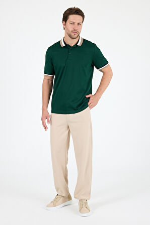 Erkek Amerikan Stil Polo Yaka T-Shirt  Rahat Kesim, Yazlık Spor Tişört 5030