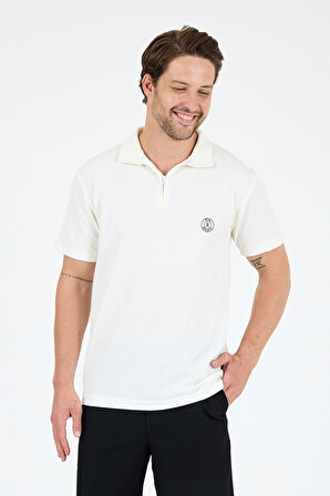 Erkek Kapris Polo Yaka Kısa Kollu T-shirt – Rahat Kalıp, Nefes Alan Kumaş Erkek T-shirt 7918