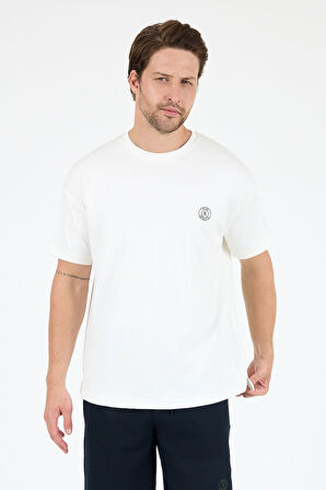 Oversize Bisiklet Yaka Kısa Kollu Erkek T-Shirt Salaş Rahat Kalıp, Yazlık Erkek Basic Tişört 7840