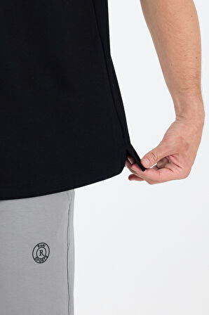 Oversize Bisiklet Yaka Kısa Kollu Erkek T-Shirt Salaş Rahat Kalıp, Yazlık Erkek Basic Tişört 7840