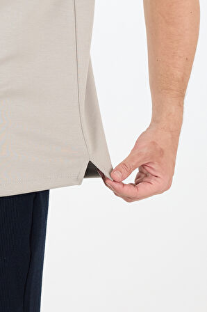 Oversize Bisiklet Yaka Kısa Kollu Erkek T-Shirt Salaş Rahat Kalıp, Yazlık Erkek Basic Tişört 7840