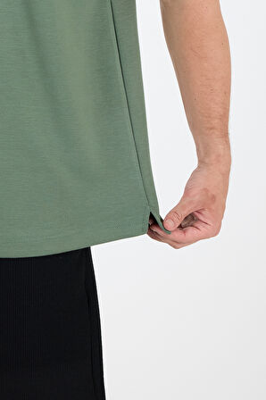 Oversize Bisiklet Yaka Kısa Kollu Erkek T-Shirt Salaş Rahat Kalıp, Yazlık Erkek Basic Tişört 7840