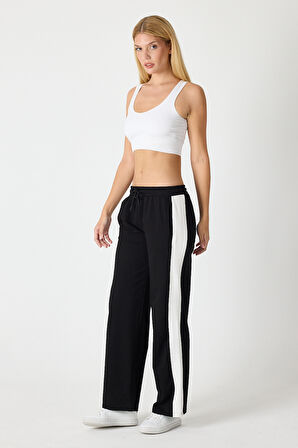 Kadın Yanı Şeritli Plazzo Pantolon 3000