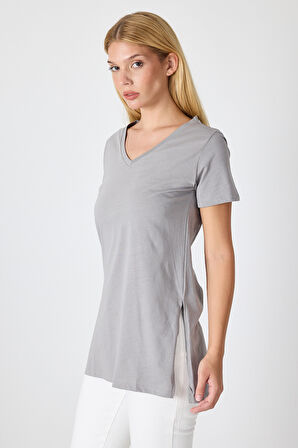 Kadın Uzun V Yaka Tunik 2998