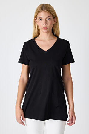 Kadın Uzun V Yaka Tunik 2998