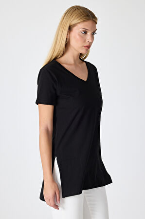 Kadın Uzun V Yaka Tunik 2998