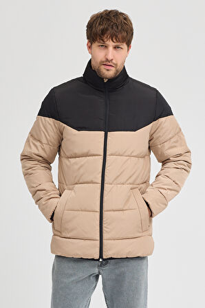 Erkek İki Renkli Şişme Mont 4590