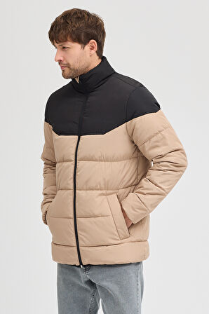 Erkek İki Renkli Şişme Mont 4590