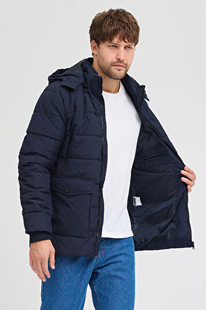 Erkek Kapşonlu Mont 23119