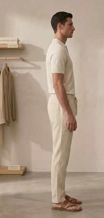 Erkek Jogger Keten Pantolon 1011