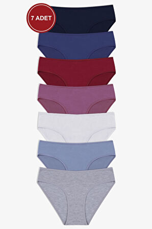 Kadın 7'li Likralı Külot