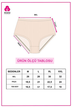 Kadın 5'li Fitilli Ekstra Yüksek Bel Külot