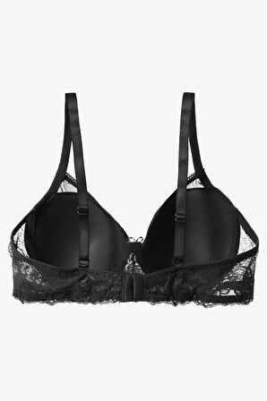 Kadın Tül Detaylı Dolgusuz Toparlayıcı Minimizer Sütyen