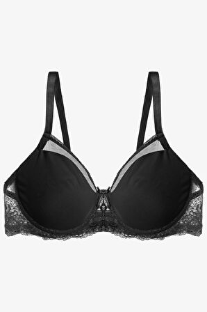 Kadın Tül Detaylı Dolgusuz Toparlayıcı Minimizer Sütyen