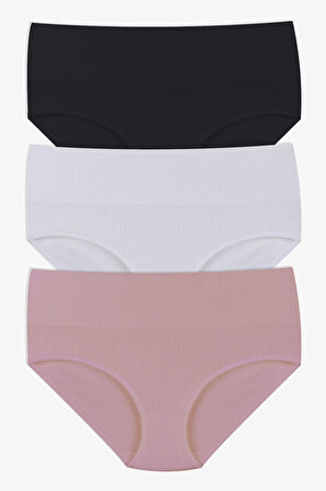 Kadın 3'lü Toparlayıcı Yüksek Bel Külot