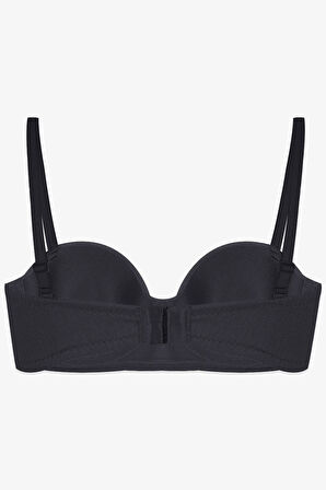 Kadın Dolgusuz Pamuklu Fitilli Straplez Sütyen