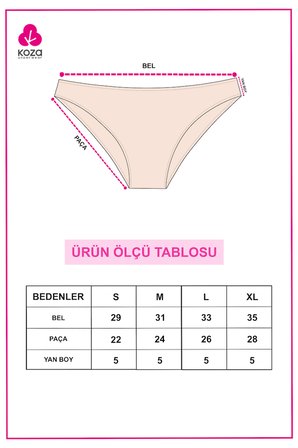 Kadın 7'li Likralı Külot