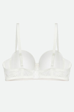 Kadın Dolgusuz Lez Dantelli Desteksiz Straplez Sütyen