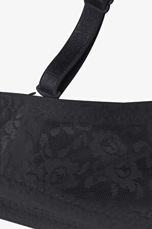 Kadın Dolgusuz Lez Dantelli Desteksiz Straplez Sütyen