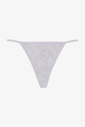 Kadın Pamuklu Basic Tanga Külot 3'lü Paket