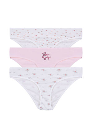 Kadın 3'lü Pamuklu Basic Külot