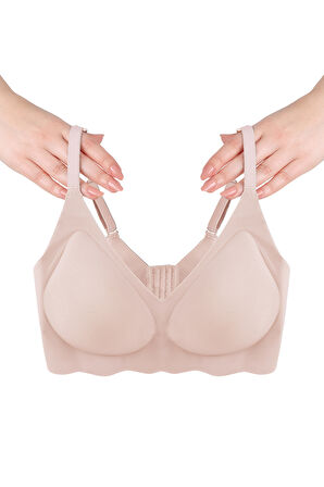 Balensiz Lazer Dikişsiz Görünmez Çıkarılabilir Pedli Sütyen