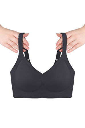 Balensiz Lazer Dikişsiz Görünmez Çıkarılabilir Pedli Toparlayıcı Sütyen