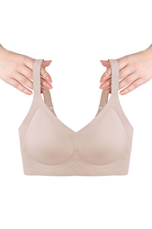 Balensiz Lazer Dikişsiz Görünmez Çıkarılabilir Pedli Toparlayıcı Sütyen