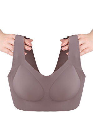 Balensiz Lazer Dikişsiz Çıkarılabilir Pedli Kalın Askılı Görünmez Sütyen