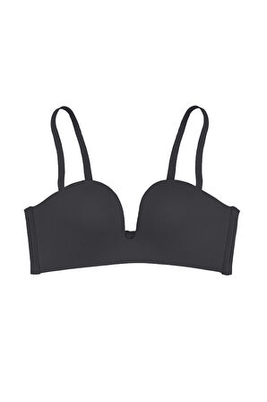 Derin Dekolte Destekli Dikişsiz Sütyen