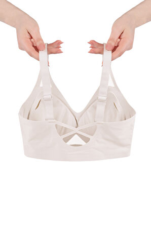 Balensiz Push Up Dikişsiz Çıkarılabilir Pedli Nefes Alan Sporcu Sütyen